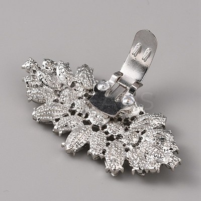 Alloy Crystal Rhinestone Shoe Decoration AJEW-WH0248-224A-P-1