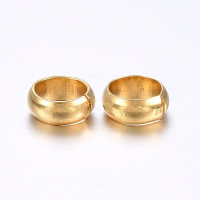 304 Stainless Steel Crimp Beads Covers X-STAS-O098-04G-01-1