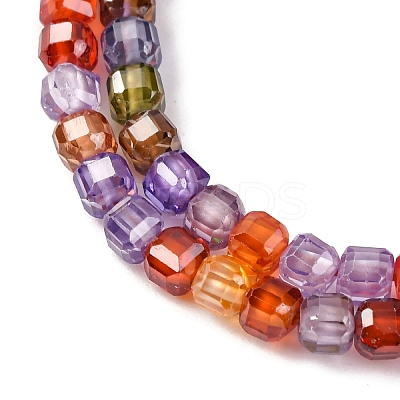 Cubic Zirconia Bead Strands ZIRC-P109-01B-10-1