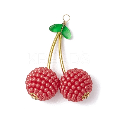 ABS Plastic Imitation Pearl Pendants PALLOY-JF03836-1