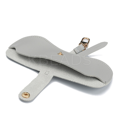 Portable PVC Leather Glasses Cases AJEW-WH0250-89B-1