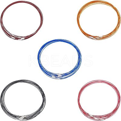 Stainless Steel Wire Necklace Cord DIY Jewelry Making TWIR-UN0001-04-1