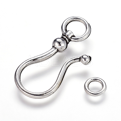 Tibetan Style S Hook Clasps LS-LF5091Y-1