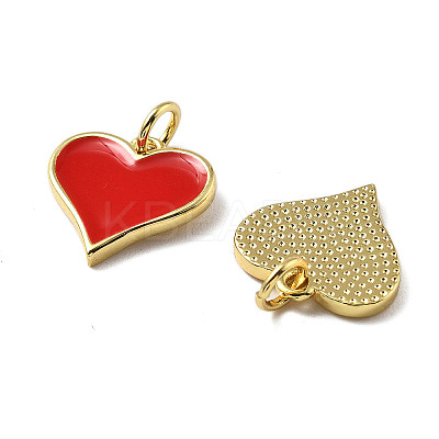 Brass Enamel Charms KK-R229-06G-01-1