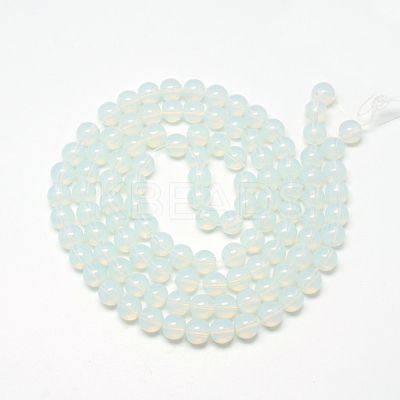 Baking Paint Glass Beads Strands X-DGLA-Q023-6mm-DB1-1