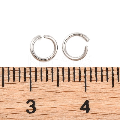 Tarnish Resistant 304 Stainless Steel Open Jump Rings STAS-R049-5x0.7mm-1
