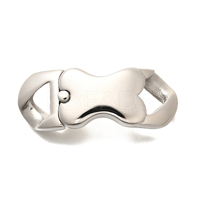 304 Stainless Steel Magnetic Clasps STAS-R140-16P-01-1