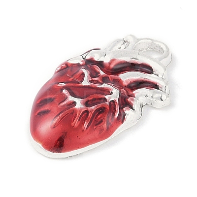 Rack Plating Alloy Enamel Pendants PALLOY-F018-31AS-01-1
