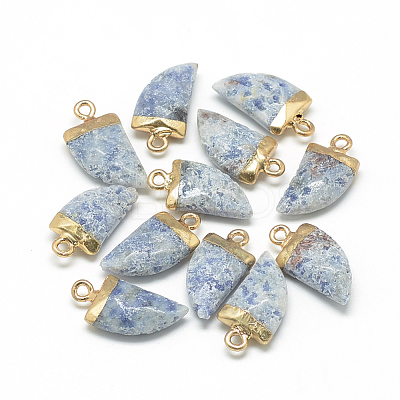 Natural & Synthetic Mixed Stone Pointed Pendants G-Q966-13-1
