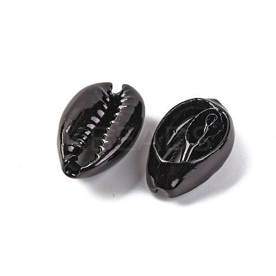 Baking Paint Cowrie Shell Beads X-SSHEL-M023-01B-1