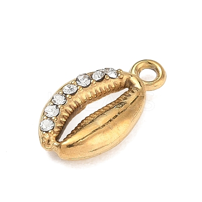 304 Stainless Steel Rhinestone Pendants SA-CBAAE04-05B-G-1