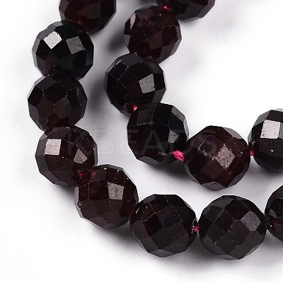 Natural Garnet Beads Strands G-S345-8mm-37-1