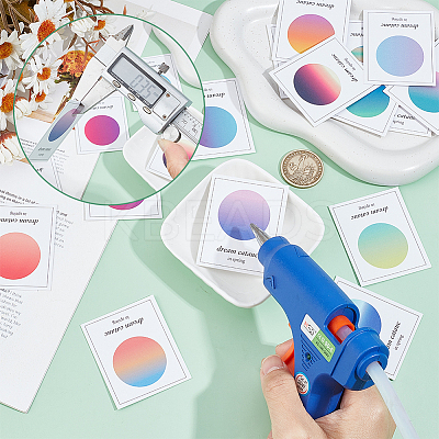 Multi-Color Paper Wax Seal Stamp Illustrated Card for Wax Seal Coin AJEW-WH0415-36B-01-1