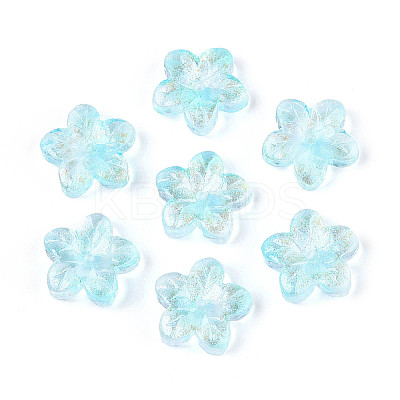 Baking Paint Transparent Glass Beads DGLA-N014-08A-07-1
