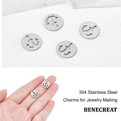 30Pcs 304 Stainless Steel Charms STAS-BC0002-97-1