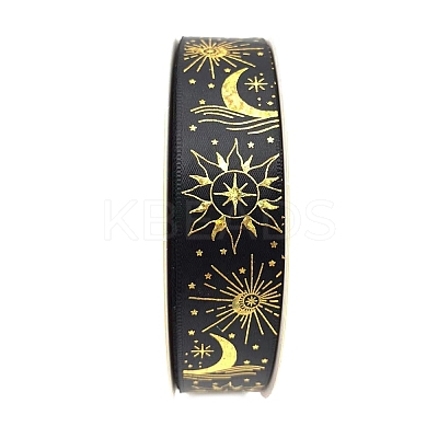 48 Yards Gold Stamping Polyester Ribbon PW-WG89681-10-1