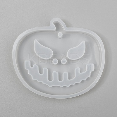 Halloween DIY Jack-O-Lantern Pendant Silicone Molds DIY-P006-53-1