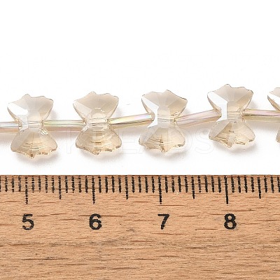 Electroplate Glass Beads EGLA-F163-01-PL04-1
