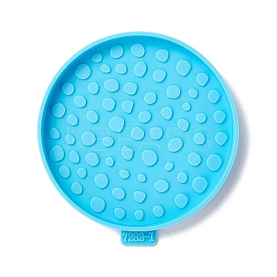 Flat Round Silicone Cup Mat Molds DIY-M039-01-1