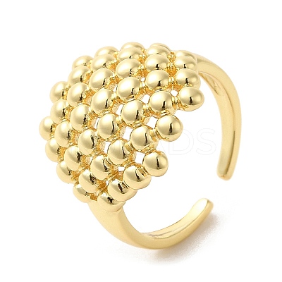 Brass Open Cuff Rings RJEW-P098-15G-1