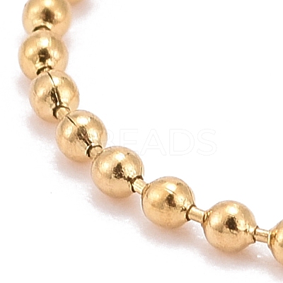 PVD Vacuum Plating 304 Stainless Steel Ball Chains Bracelets BJEW-JB06270-1