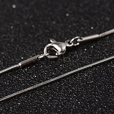 Non-Tarnish 304 Stainless Steel Snake Chain Necklaces LS-NJEW-O096-16-1