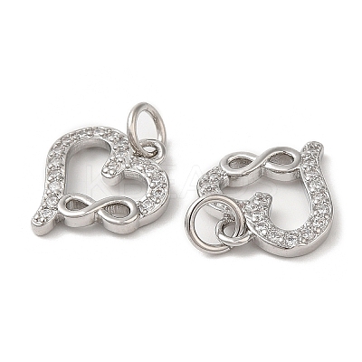 Eco-Friendly Brass Micro Pave Cubic Zirconia Pendants KK-M246-40P-1