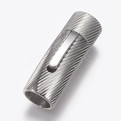 Tarnish Resistant 304 Stainless Steel Bayonet Clasps STAS-O114-042B-P-1