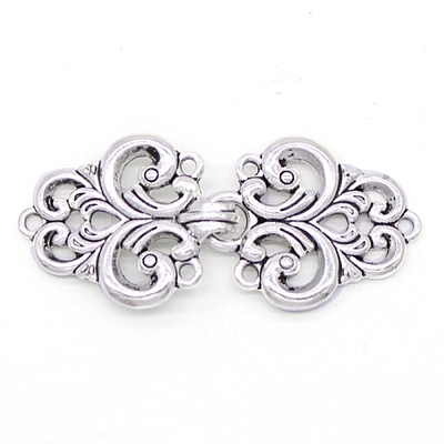 Alloy Hook Button PALLOY-WH0082-64-1