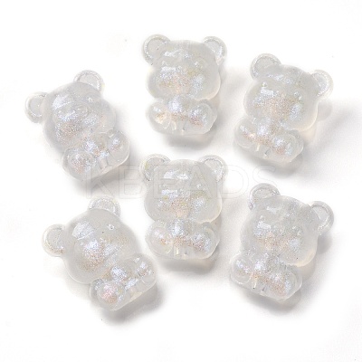 Luminous Transparent Acrylic Beads X-OACR-G033-06D-01-1