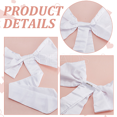 Detachable Velvet Bowknot for Garment Wedding Dress Accessories DIY-WH0588-13-1
