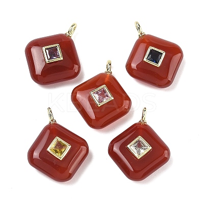 Natural Carnelian Pendants G-K372-05G-10-1