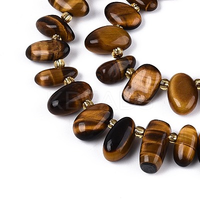 Natural Tiger Eye Beads Strands G-Z091-A21-1