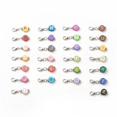 Handmade Polymer Clay Pendant Decorations HJEW-JM00638-1