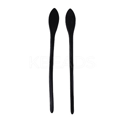 Vintage Schima Wood Hair Sticks Findings OHAR-N008-10-1