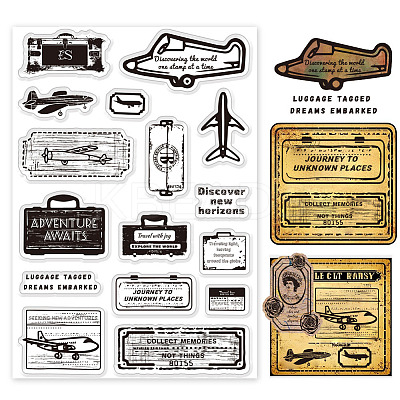 Custom Summer Theme PVC Plastic Clear Stamps DIY-WH0631-0493-1