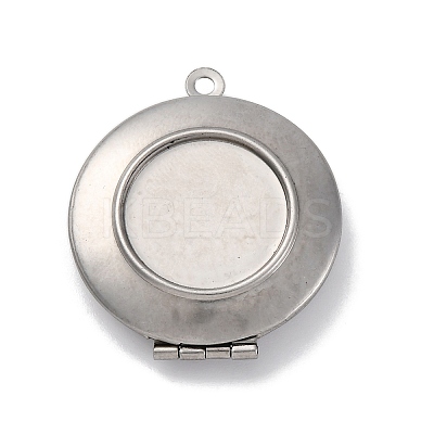 304 Stainless Steel Locket Pendants STAS-S171-11P-1