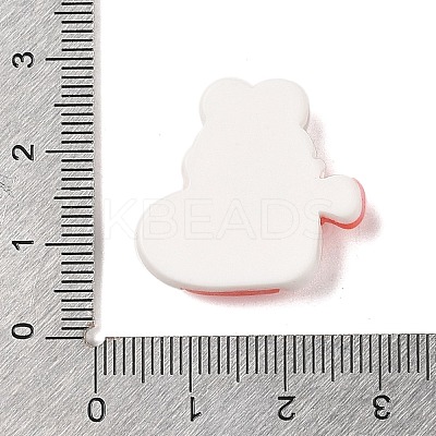 Animal Christmas Socking Theme Opaque Resin Decoden Cabochons RESI-S397-03E-1