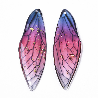 Transparent Epoxy Resin Big Pendants LS-X-RESI-T046-01E-1