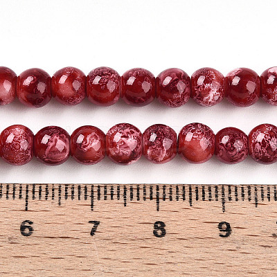 Baking Paint Glass Beads X1-DGLA-N003-6mm-A02-1