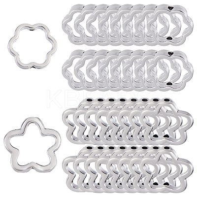120Pcs 2 Styles Alloy Bead Frame FIND-FH0016-61-1