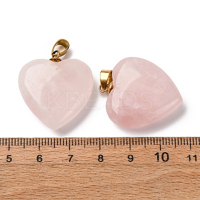 Natural Rose Quartz Pendants G-G287-01G-09-1
