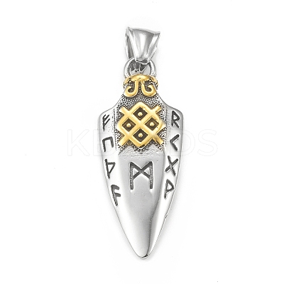 Ion Plating(IP) 304 Stainless Steel Pendants STAS-G303-28AS-1