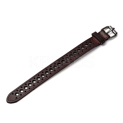 Vintage Hollow Out Leather Bracelet for Men - Unique Cycling Accessory ST5095914-1
