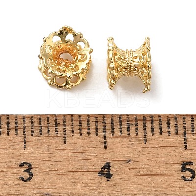 Brass Bead Caps KK-C072-04C-LG-1