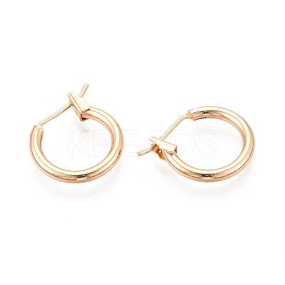 304 Stainless Steel Hoop Earrings EJEW-T048-25A-G-1