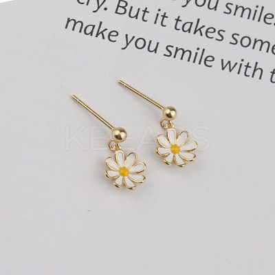 925 Sterling Silver Ear Studs EJEW-BB47415-A-1