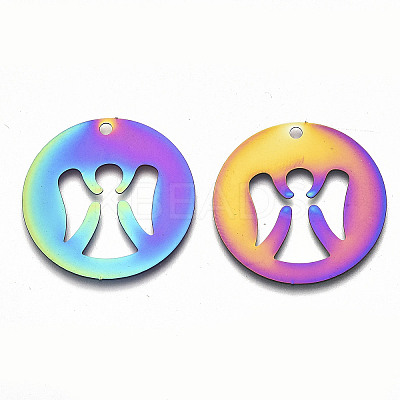 Ion Plating(IP) 201 Stainless Steel Pendants LS-STAS-R114-011-1