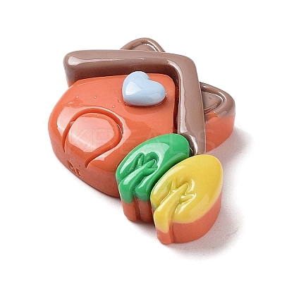 Autumn Theme Opaque Resin Cabochons LS-CRES-A055-01I-1