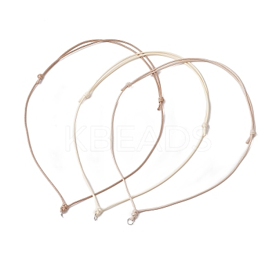 Adjustable Korean Waxed Polyester Cord Necklace Making AJEW-JB01310-02-1